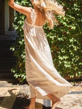 VRG Grl Curate And Create Maxi Dress Natural SZ 8